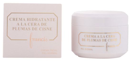 Frasco de penas de cisne creme