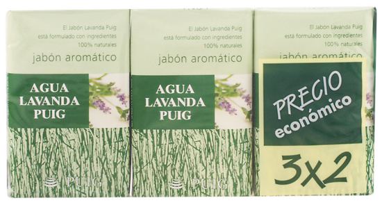 Sabonete de Água de Lavanda Puig Pack 3X2