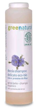 Shower Gel Shampoo Delicado de linho e arroz 250 ml