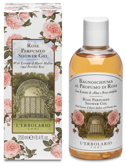 Gel de banho rosa com aroma de rosa 250 ml