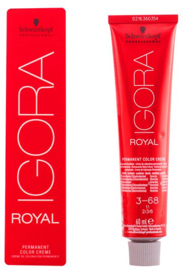 Royal Permanent Dye 3/68 Castanho escuro castanho vermelho 60 ml