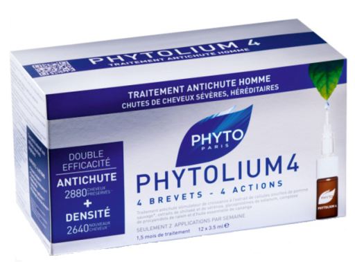 Phytolium 4 Anti-Queda de Cabelo Tratamento Estimulador de Crescimento 12 Dose