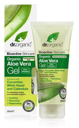 Gel Orgânico de Áloe Vera Com Pepino Olmo Escocês e Calêndula