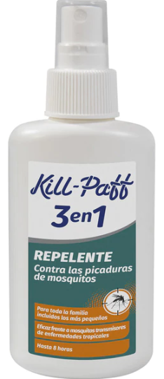 Repelente de mordidas de mosquito Spray 3 em 1 100 ml