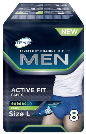 Breve para incontinência masculina Tamanho L 8 uds