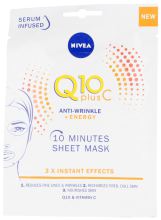 Q10+ Máscara Anti-Rugas Vitamina C+Máscara Facial Energizante