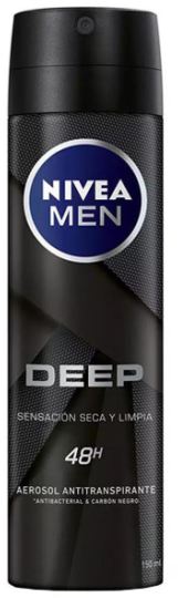 Homens Deep Black Carbon Deo Vaporizador 150 ml