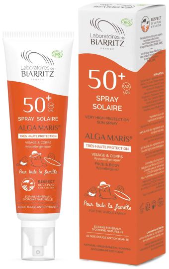 Spray solar para rosto e corpo