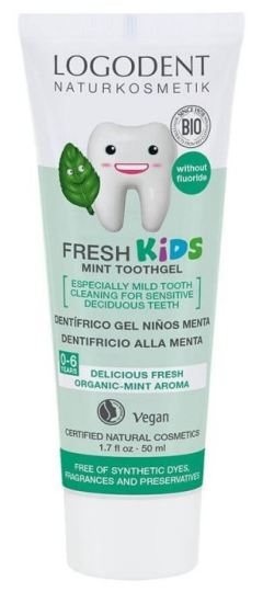 Hortelã Infantil Dentifrica Sem Fluor de 50 ml