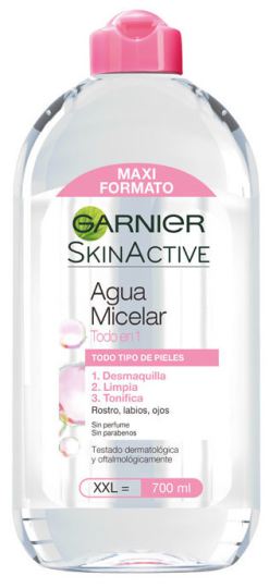 Água Micelar SkinActive Tudo em um formato maxi de 700 ml