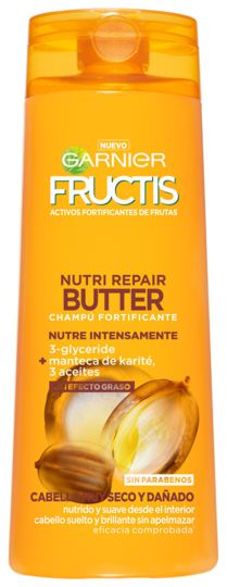 Fructis Nutri Repair Butter Champô para Cabelos Muito Secos e Danificados 360 ml