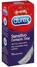 Total de contato sensível ao preservativo Durex