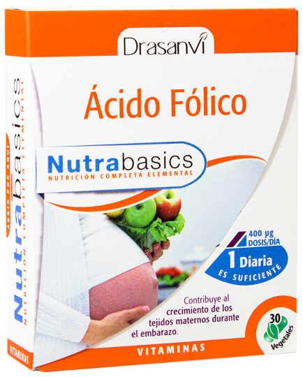 Nutrabasics - Ácido Fólico 30 Cápsulas