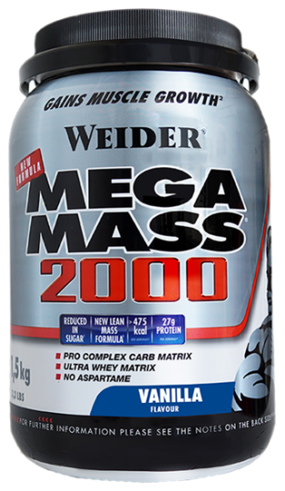 Mega Mass 2000 Sabor a baunilha 1 5 kg