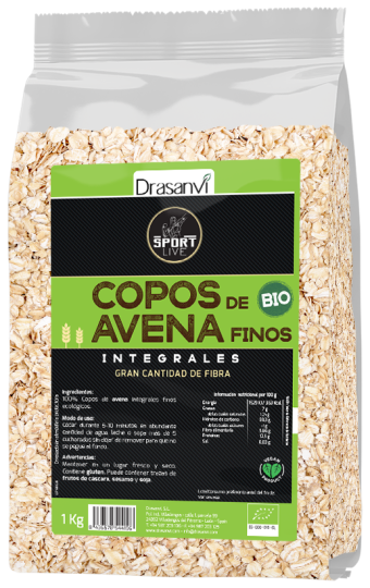 BIO flocos de aveia fina Sport live 1 kg