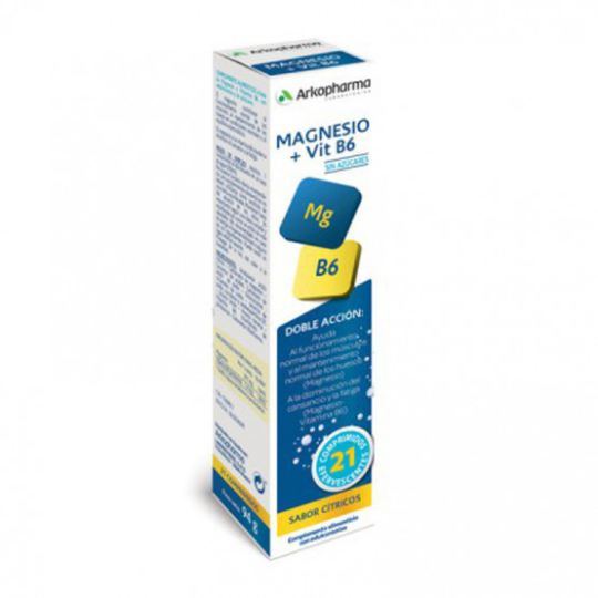 Magnésio + Vit B6 sabor cítrico 21 Comprimidos