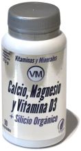 VM Cálcio, Magnésio e Vit. D3 + Silicone orgânico 90 Comp