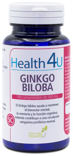 Gingko Biloba 100 comprimidos de 750 mg