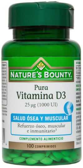 Vitamina D3 25 Mcg 1000 Ui 100 comprimidos