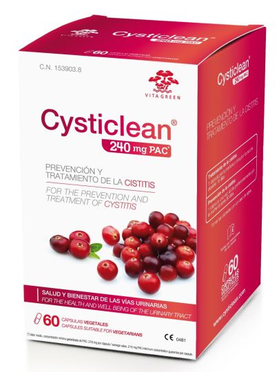 Cysticlean 240 mg 60 Cápsulas