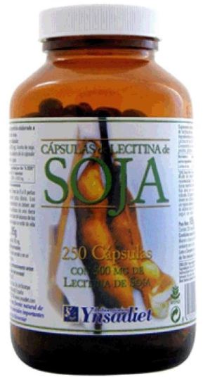 Lecitina de soja 250 pérolas 500mg colesterol