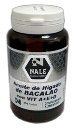 Pérolas Fígado Bacalhau + Vitamina A + Vitamina E 100 Pérolas