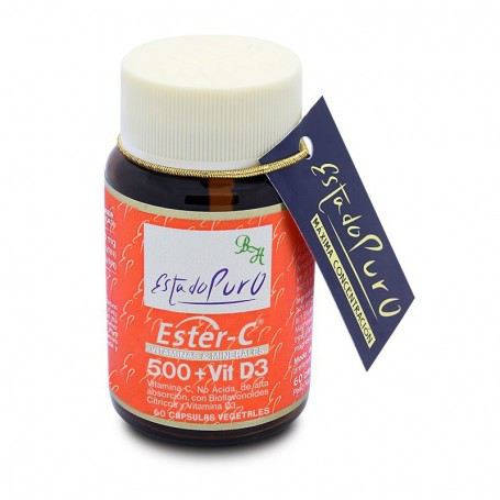 Ester C 500 + Vitamina D 3 60 Cápsulas Vegetais