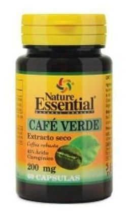 Extrato seco de café verde 200 miligramas 60 cápsulas