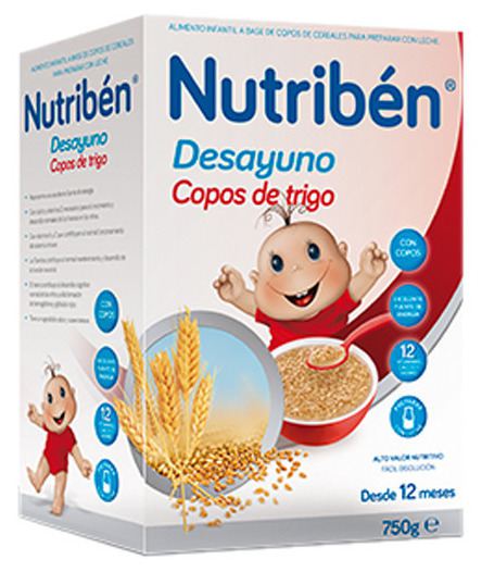 Café da manhã flocos de trigo e frutas 750 gr