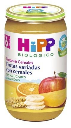 Potito frutas variadas com cereais