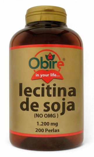 Lecitina de soja 1600mg Ip. 200Perlas