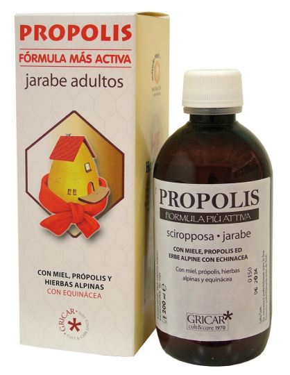 Própolis + H.alpinas (Echinacea) Xarope 200ml. Gricar