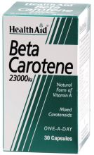 Beta-Caroteno 23.000Ui 30cap. Health Aid