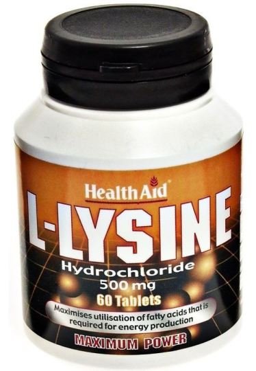 L-lisina 500 mg. 60comp. Health Aid