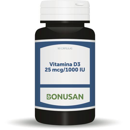 Vitamina D3 25 MCG 90 cápsulas