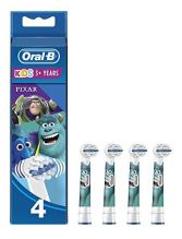 Substituição para escova de dentes elétrica Pixar 4 unidades