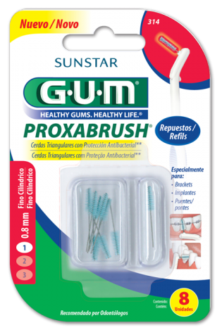 Recargas Proxabrush Interdental Cilíndrico Fino