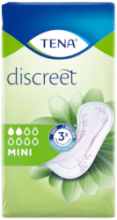 Discreet Mini 3 almofada para incontinência 20 unidades