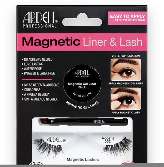 Delineador Magnetic Liner &amp; Lash acentuado + 2 Cílios