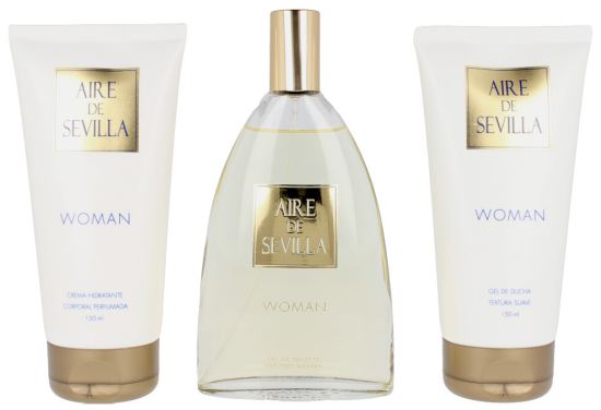 Eau Toilette Aire mulher 150 ml + Creme corporal 150 ml + Chuveiro 150 ml