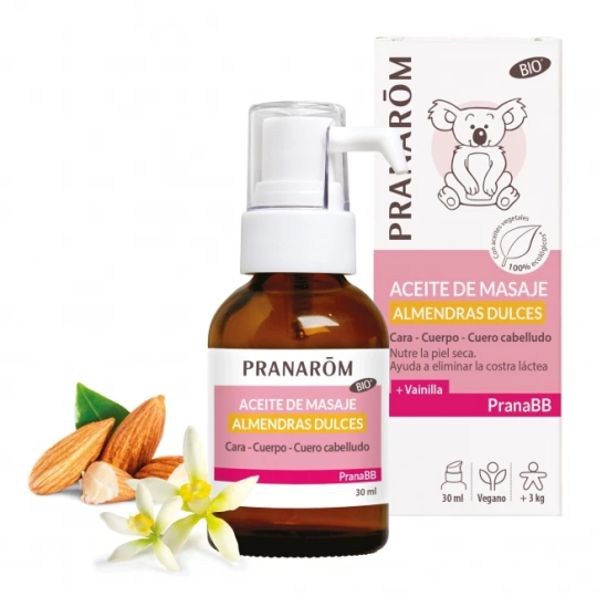 Óleo de massagem orgânico de amêndoas doces 30 ml