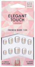 French Bare 144 False Nails 24 unidades