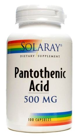 Ácido Pantoténico 500 mg 100 Cápsulas