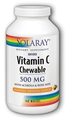 Vitamina C-500 Laranja tabl sabor 100Chewy.