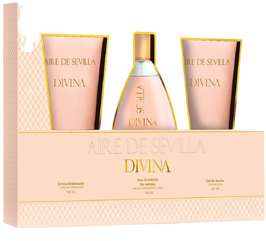 Divina Eau de Toilette Conjunto Spray 150 ml + 3 peças