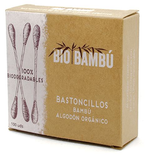 Bambu e algodão orgânico 100 unidades