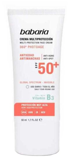 Creme Solar Fp 50 + Antienvelhecimento 50 ml