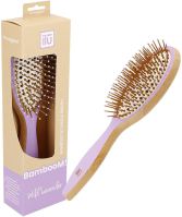 Pincel para desembaraçar de bambu Oval Wild Lavender Medium