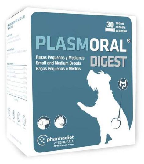 Plasmoral Digest Small Medium Breeds 30 sachês