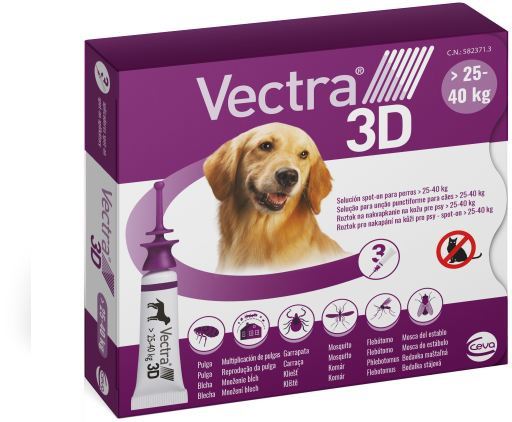 Vectra 3D Solucion spot-on para perros de 25 a 40 kg